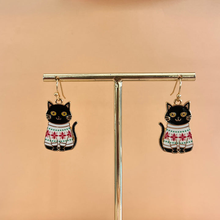 White Christmas cat hooks