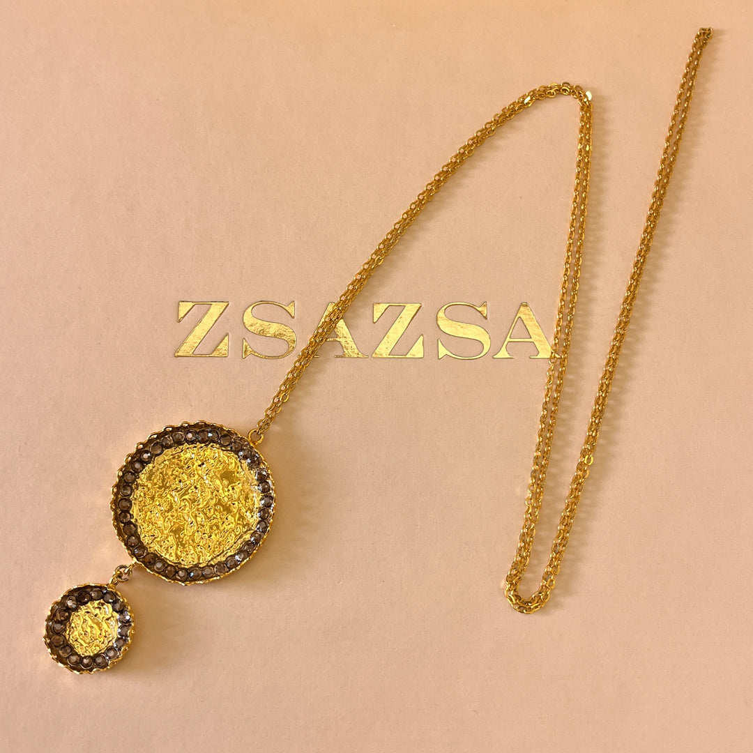 Handmade Brown gold plated set