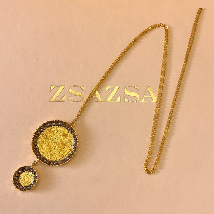 Handmade Brown gold plated set