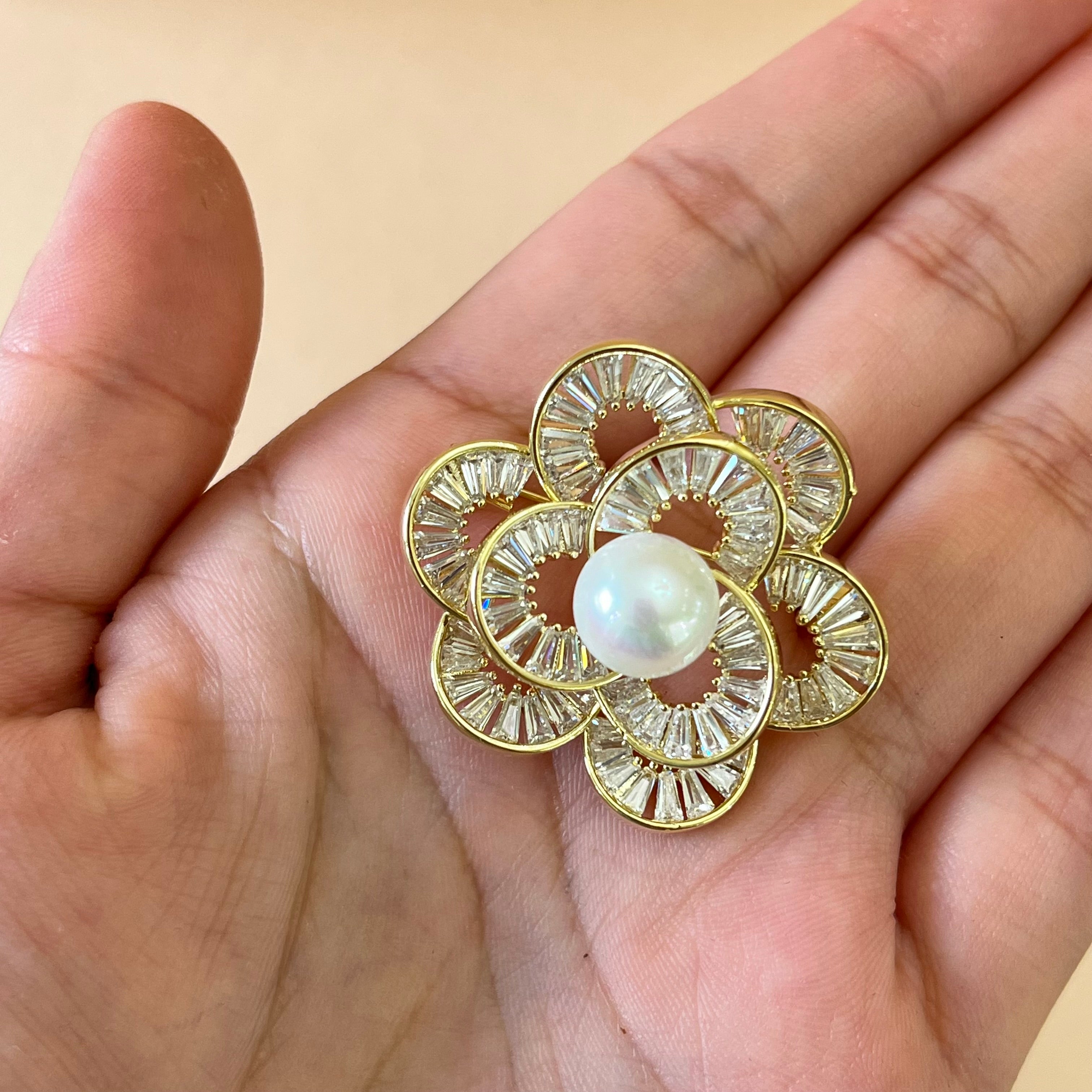 Flower brooch