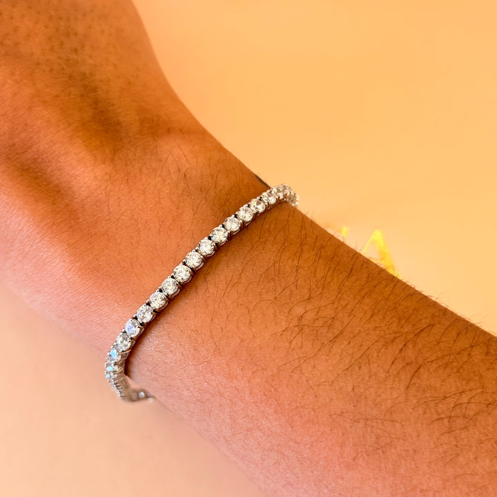 Tennis zircone sterling silver bracelet
