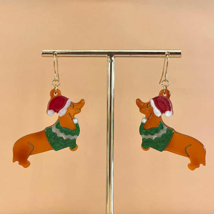 Christmas Dachshtund hooks