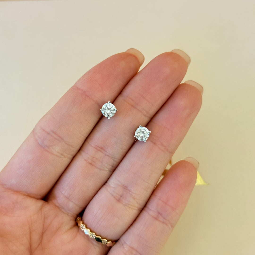 Solitaire zircone sterling silver set