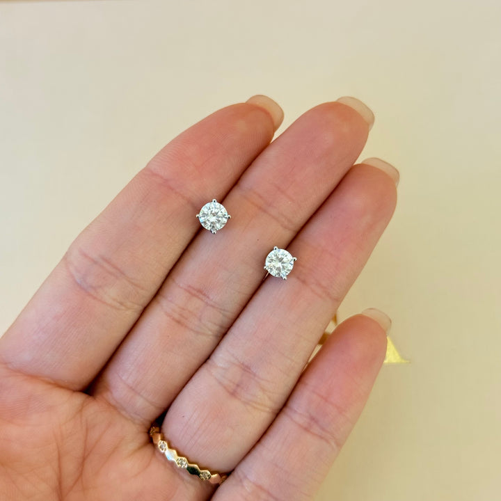 Solitaire zircone sterling silver set