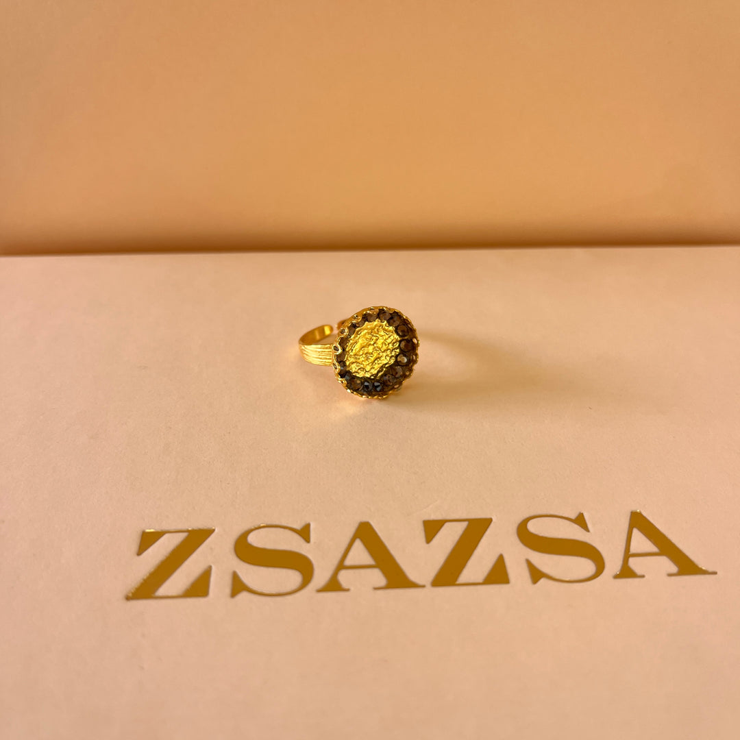 Handmade Brown gold plated set