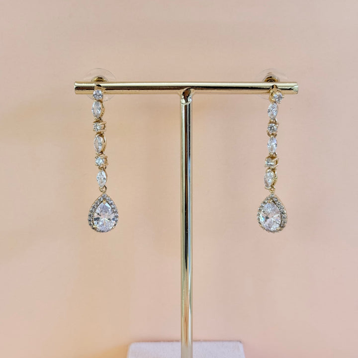 Mixed shapes zircone gold plated