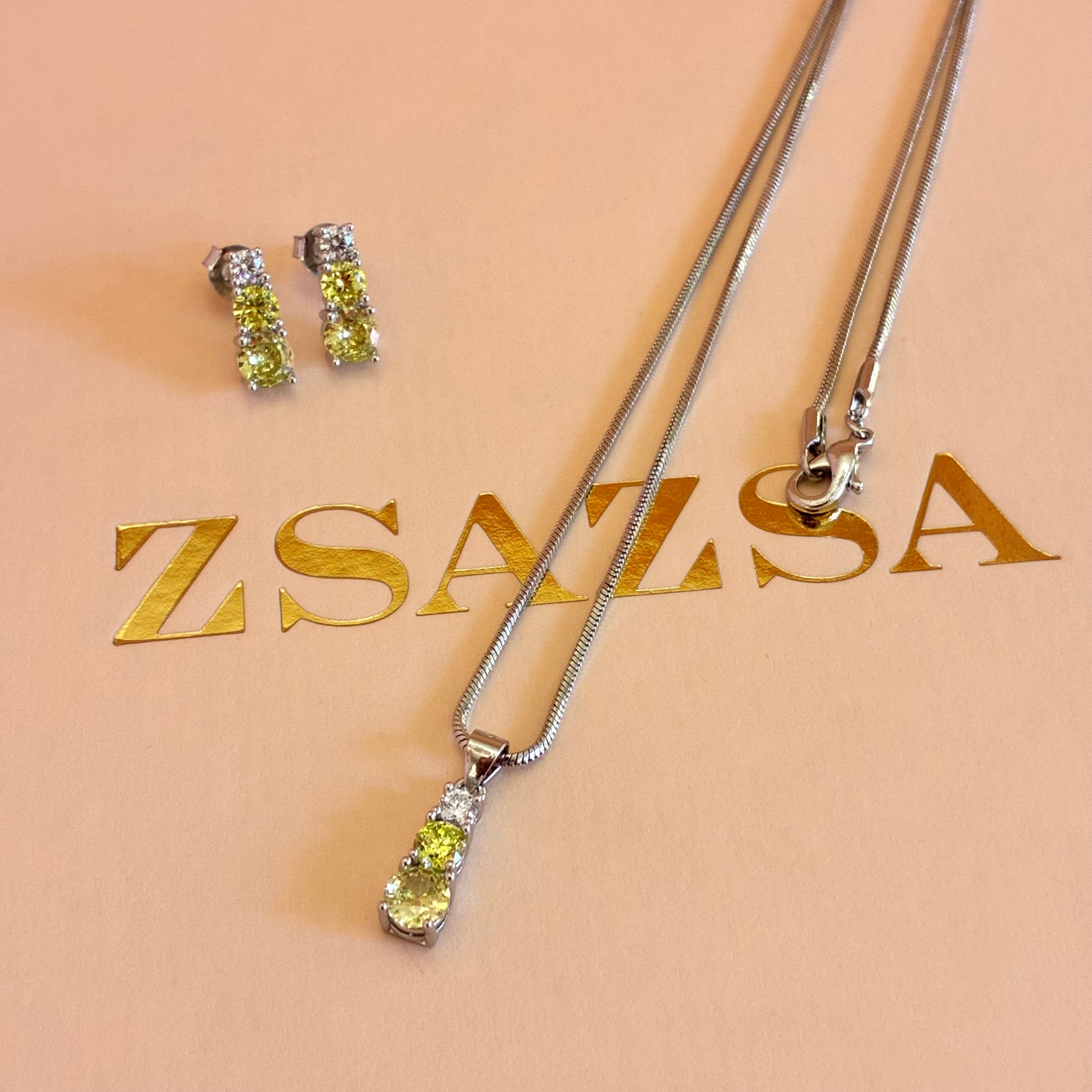 Green silver trilogy set