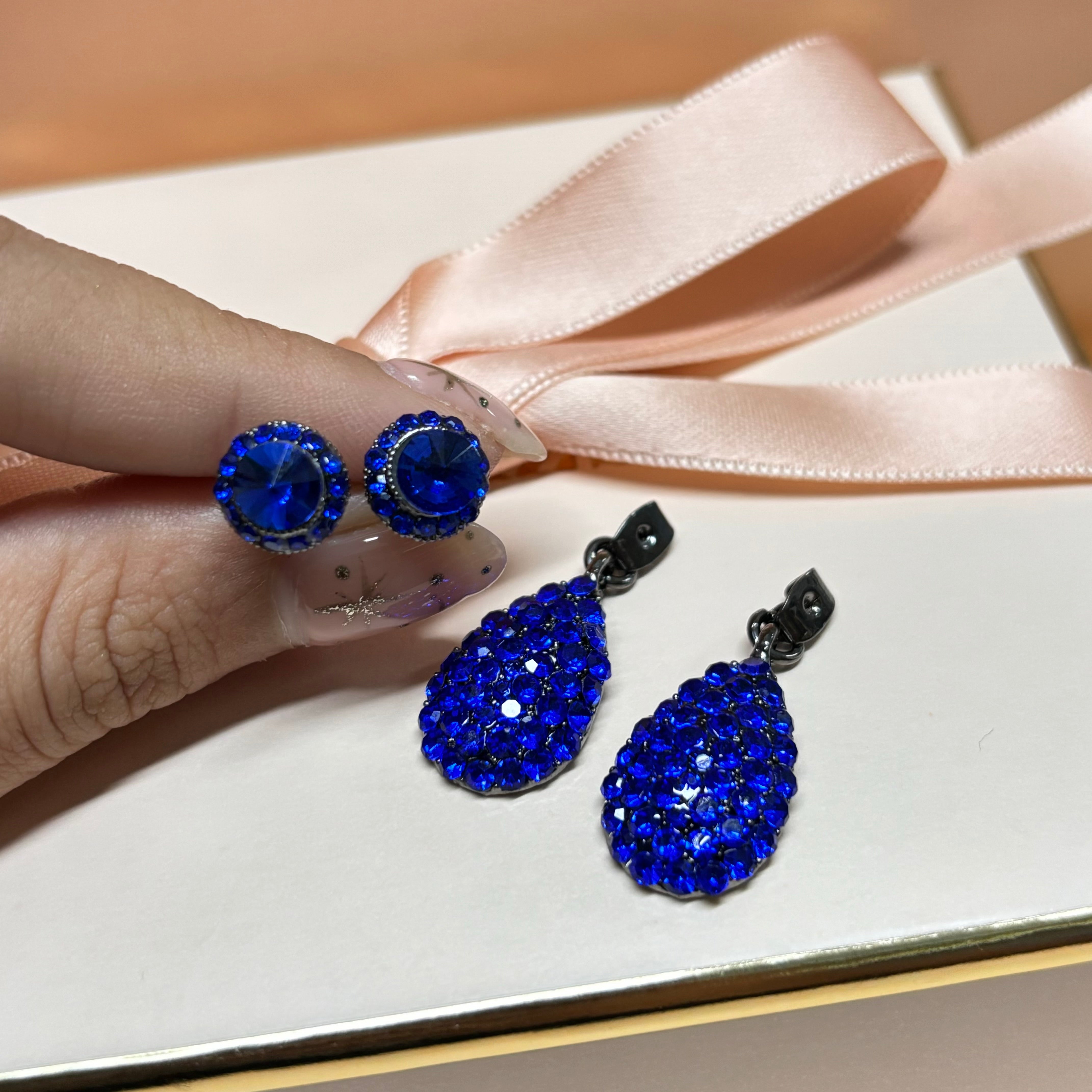 Royal blue earrings