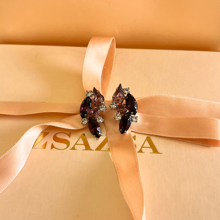 Purple preciosa crystals set