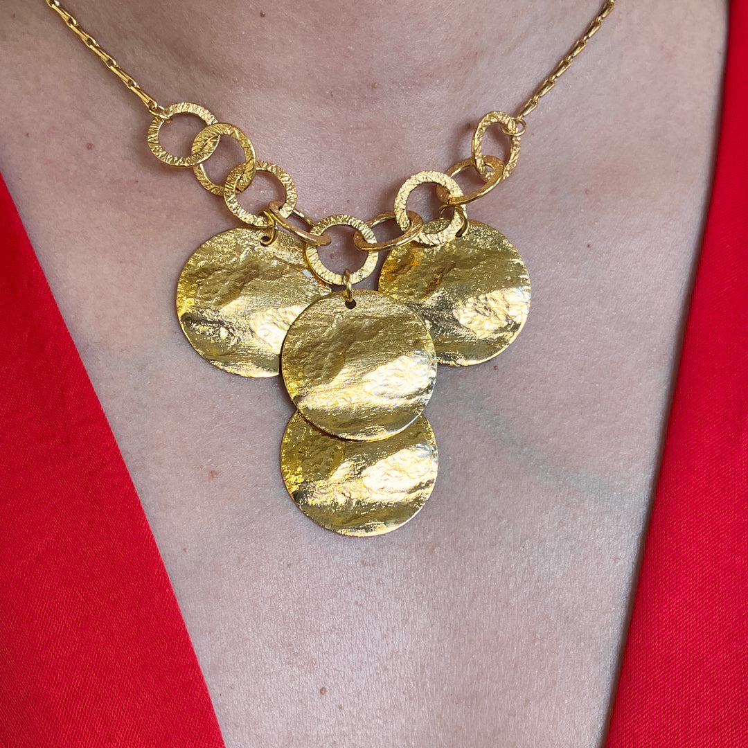 Gold handmade necklace