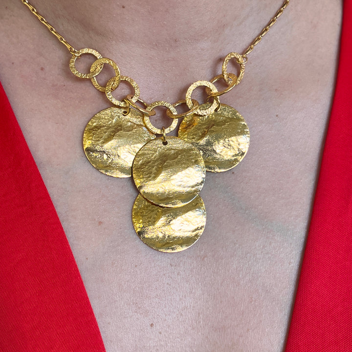 Gold handmade necklace