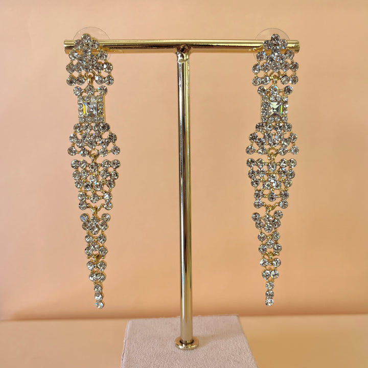 Swarovski crystals gold plated earrings
