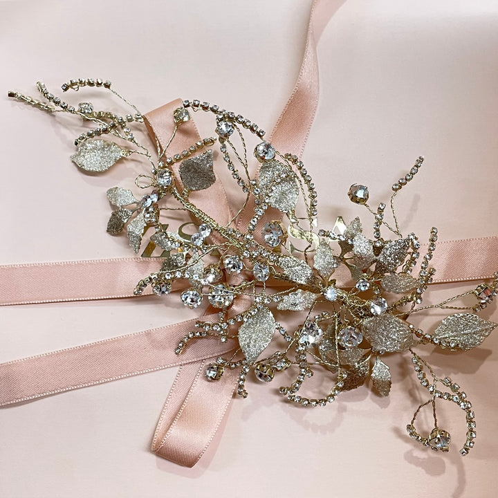 Statement gold headpiece