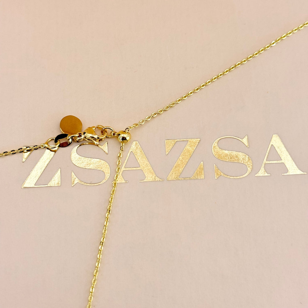 Black Agathe gold plated pendant set