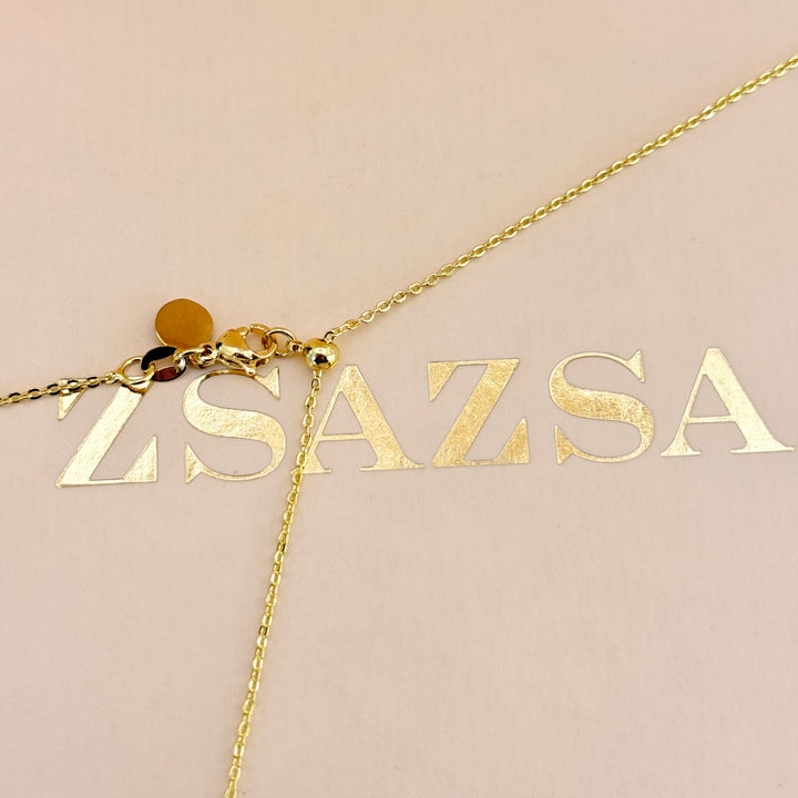 Black Agathe gold plated pendant set