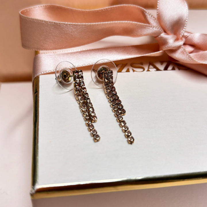 Peach earrings