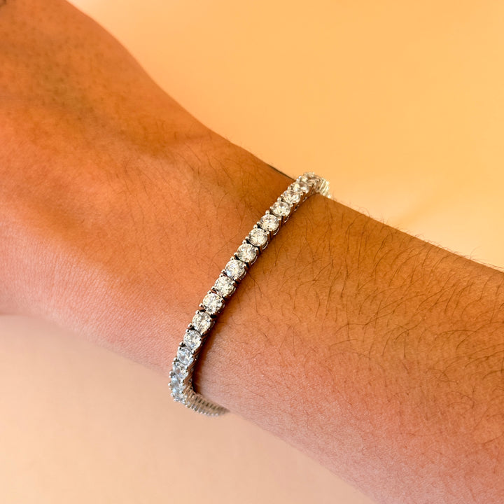 Tennis zircone sterling silver bracelet