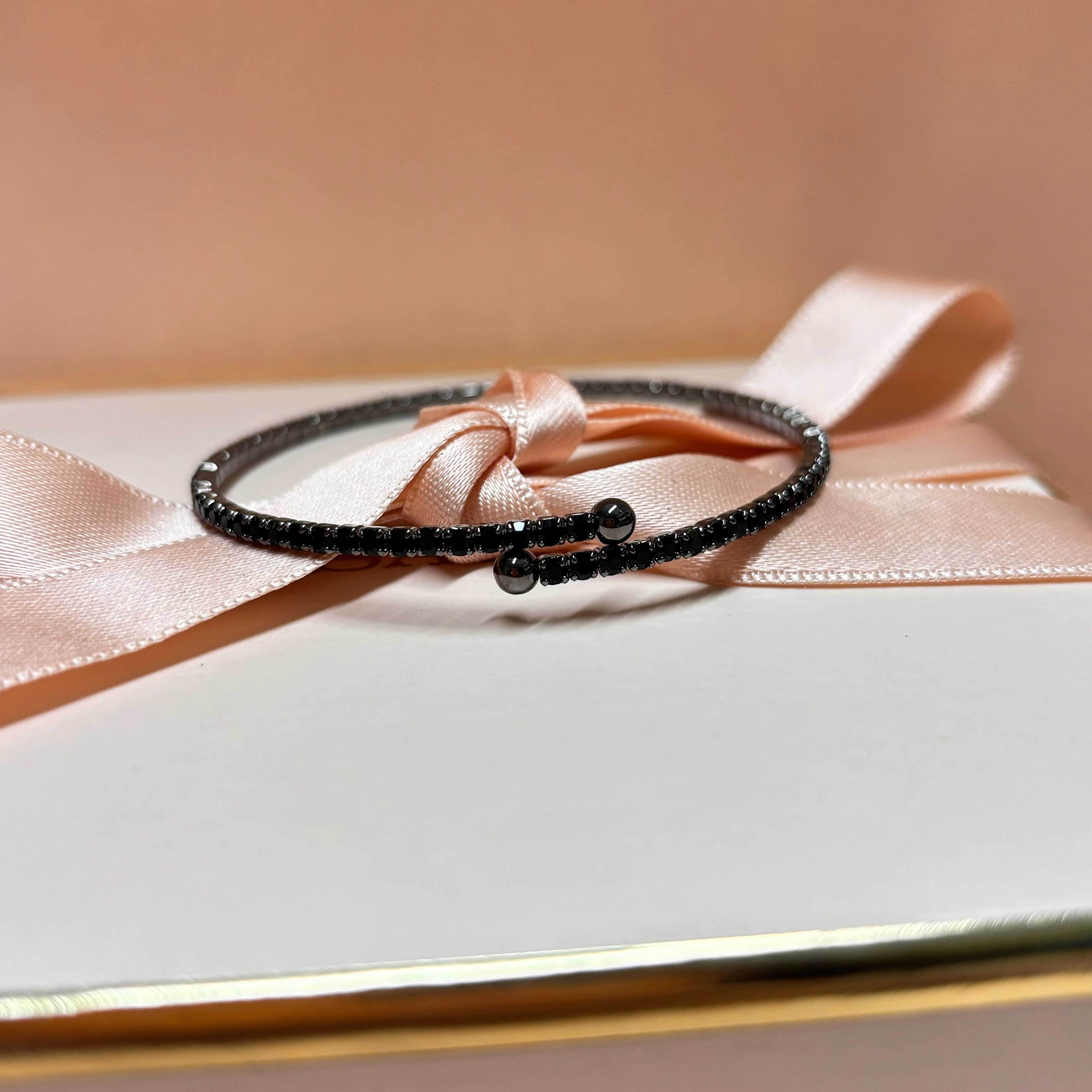 Dainty black bangle