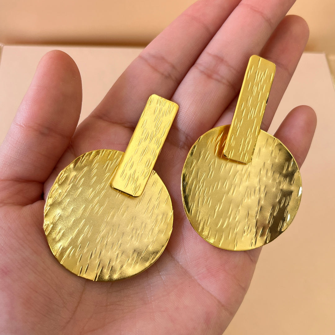 Gold handmade earrings