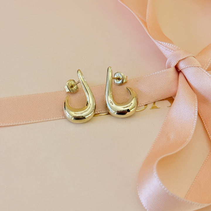 Sterling silver gold plated earrings