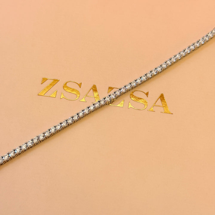 Tennis zircone sterling silver bracelet