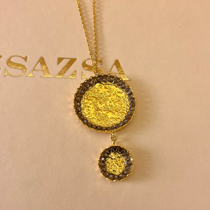 Handmade Brown gold plated set
