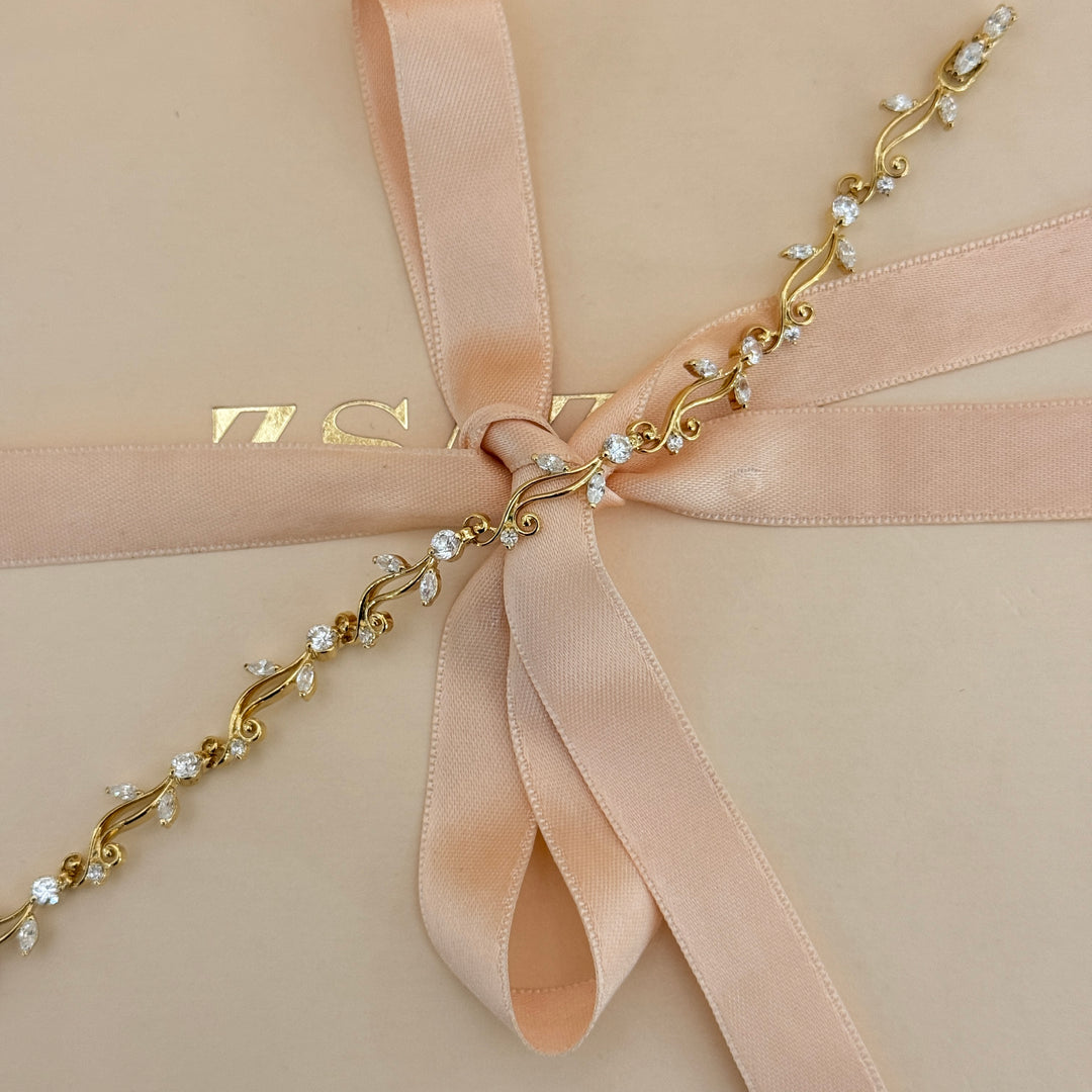 Marquise zircone gold plated earrings and bracelet