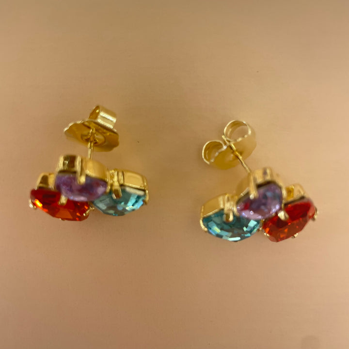 Multicolour Swarovski crystals set