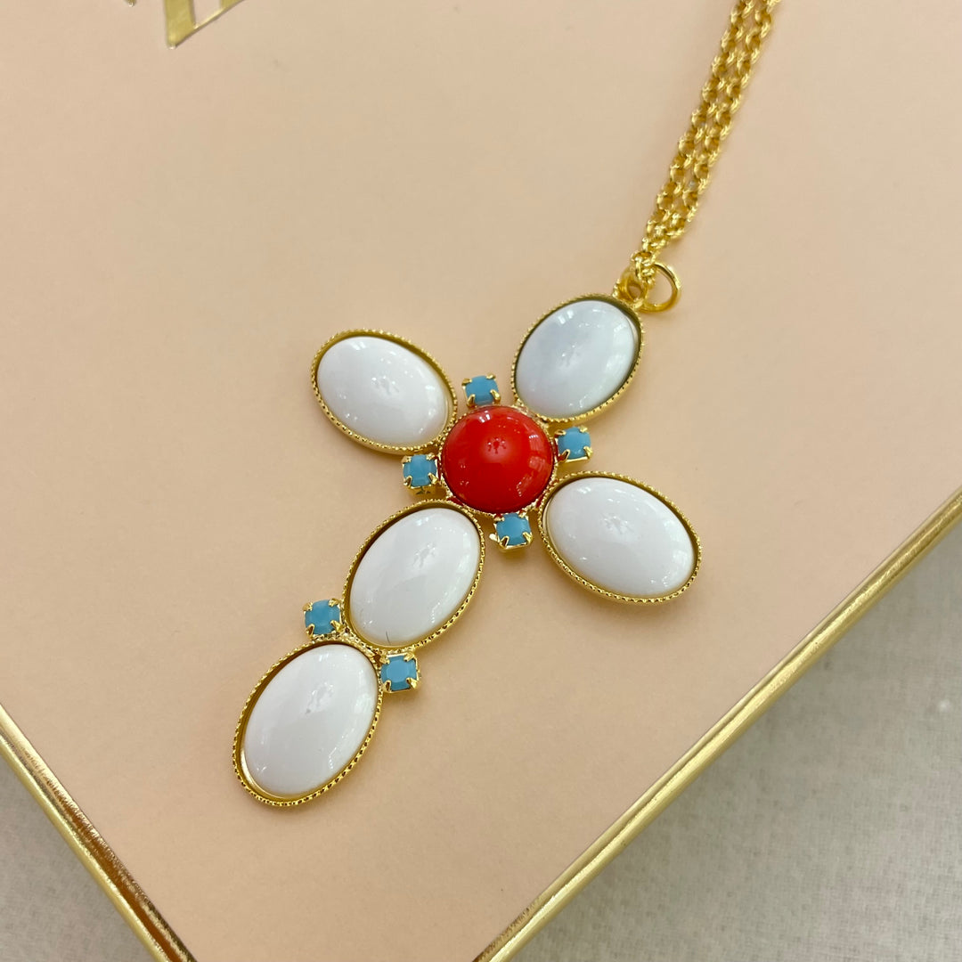 Cross summer necklace