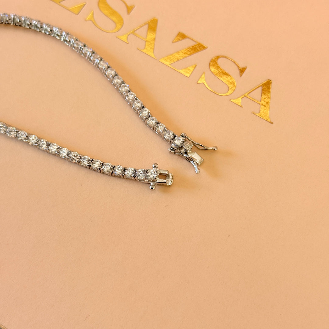 Tennis zircone sterling silver bracelet