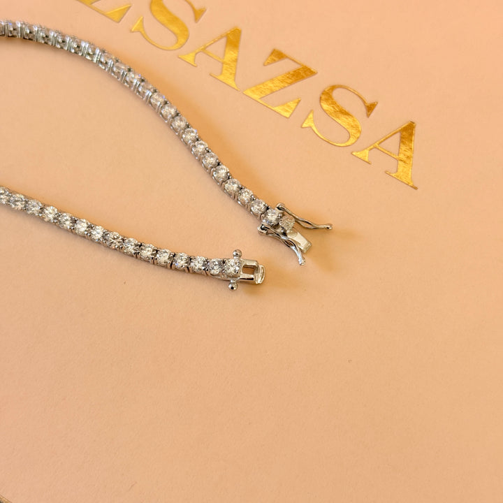 Tennis zircone sterling silver bracelet