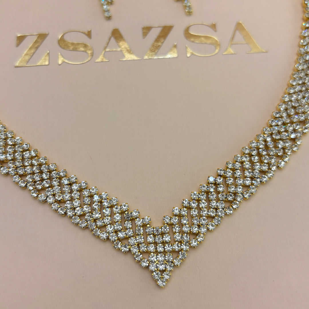 Elegant rhinestone set