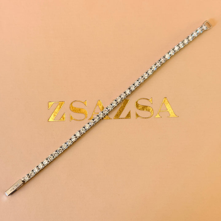 Tennis zircone sterling silver bracelet