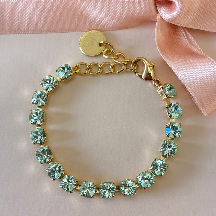 Mint Swarovski crystals bracelet