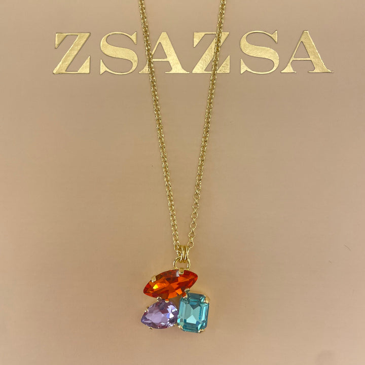 Multicolour Swarovski crystals set
