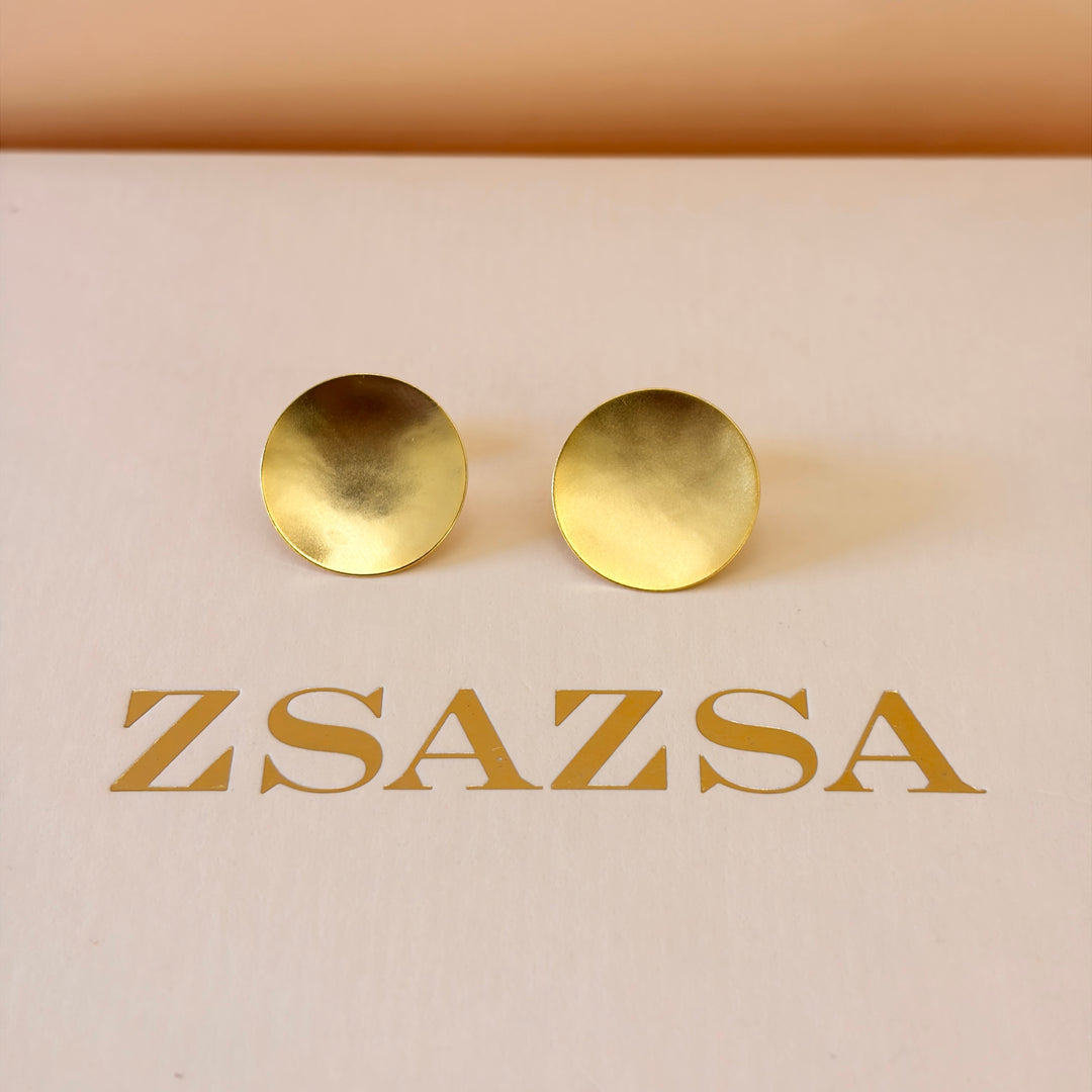 Handmade Full Circles Gold Set | Gold Plated | ZsaZsa
