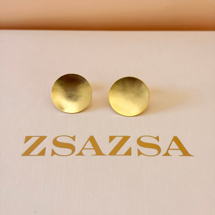 Handmade Full Circles Gold Set | Gold Plated | ZsaZsa