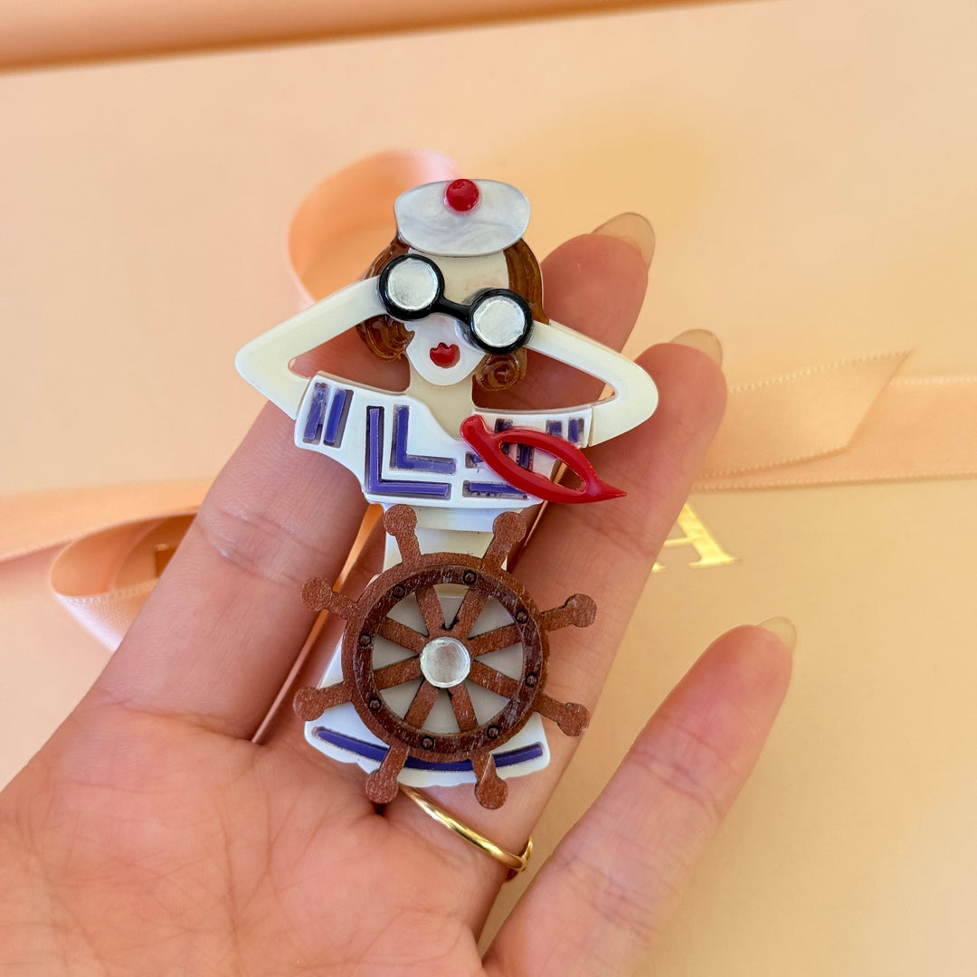 Nautical Lady Brooch
