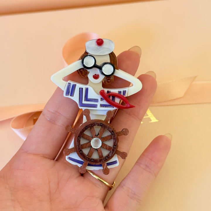 Nautical Lady Brooch