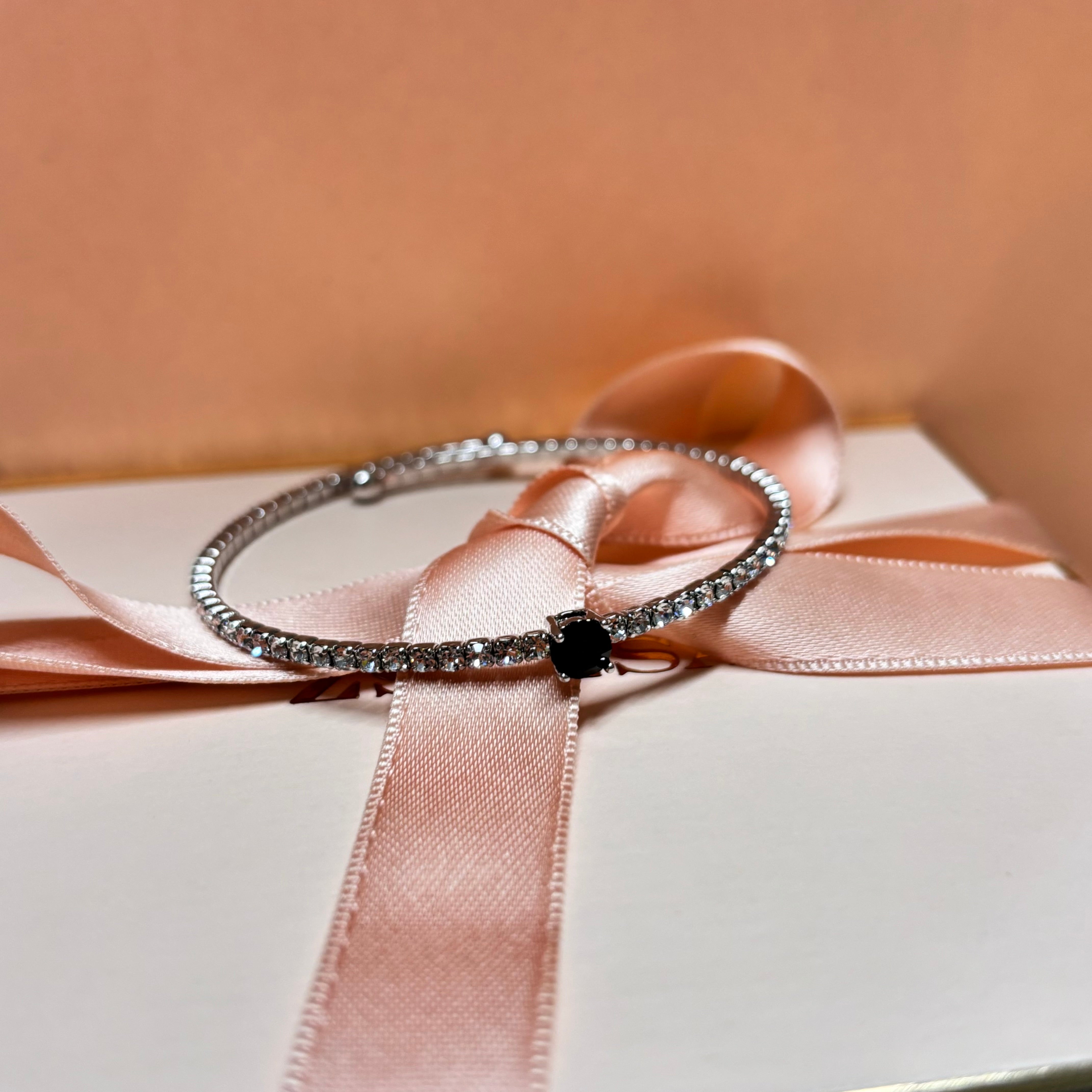 Dainty black bangle