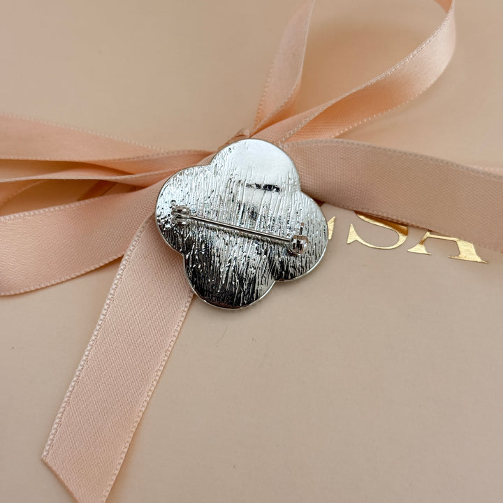 Van cleef Mother of Pearl Effect silver Brooch
