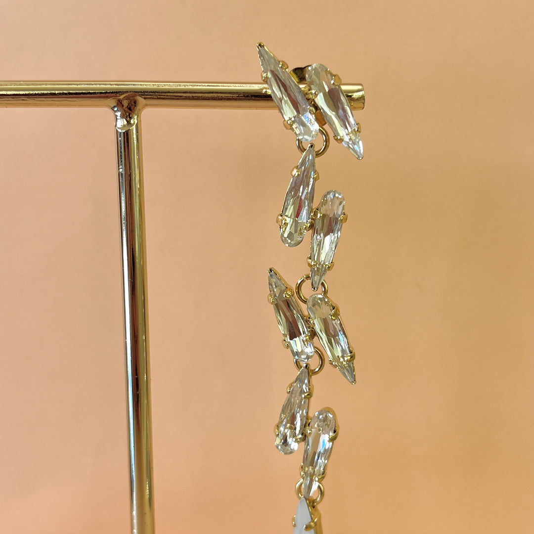 Swarovski crystals marquise gold plated earrings
