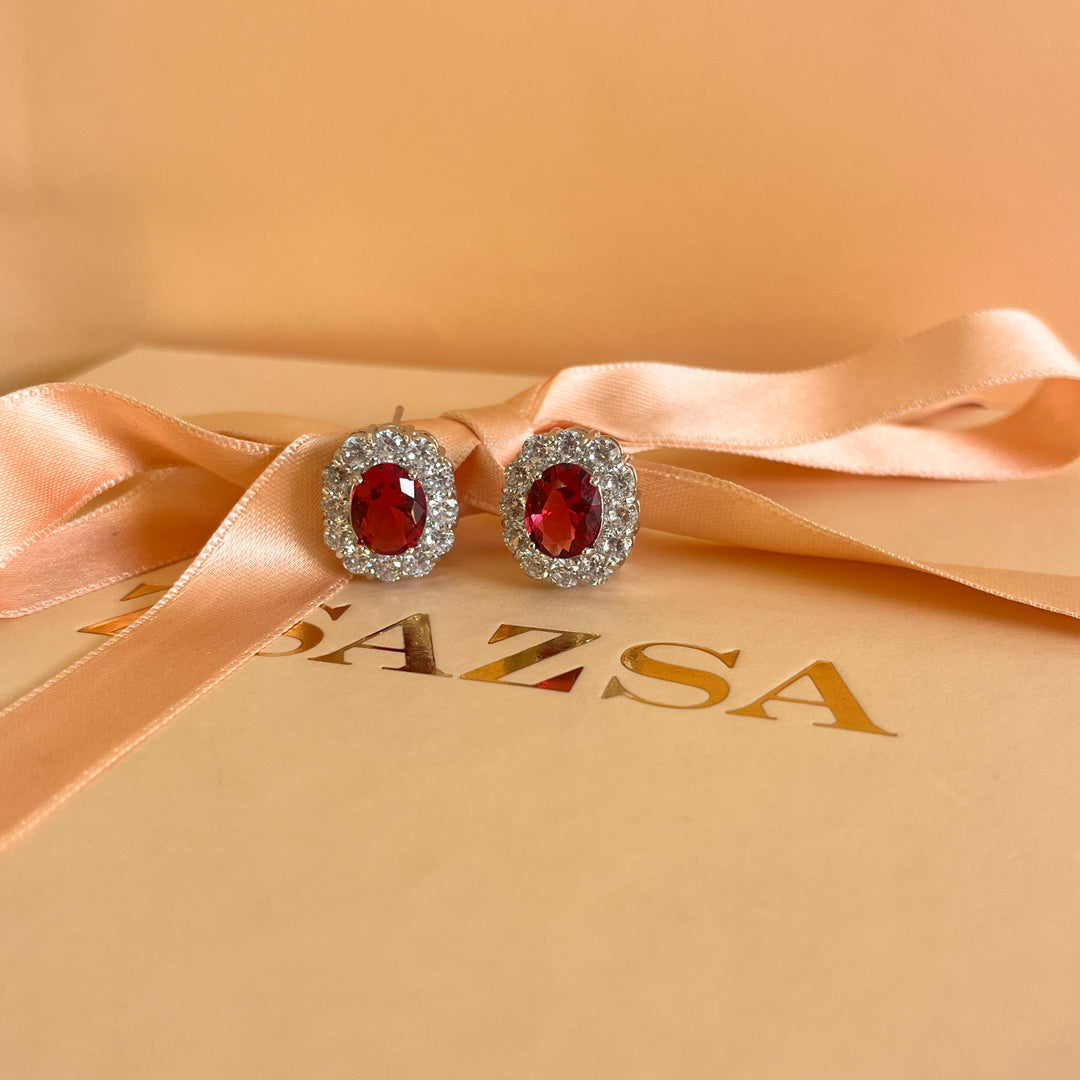 Magenta zircone set