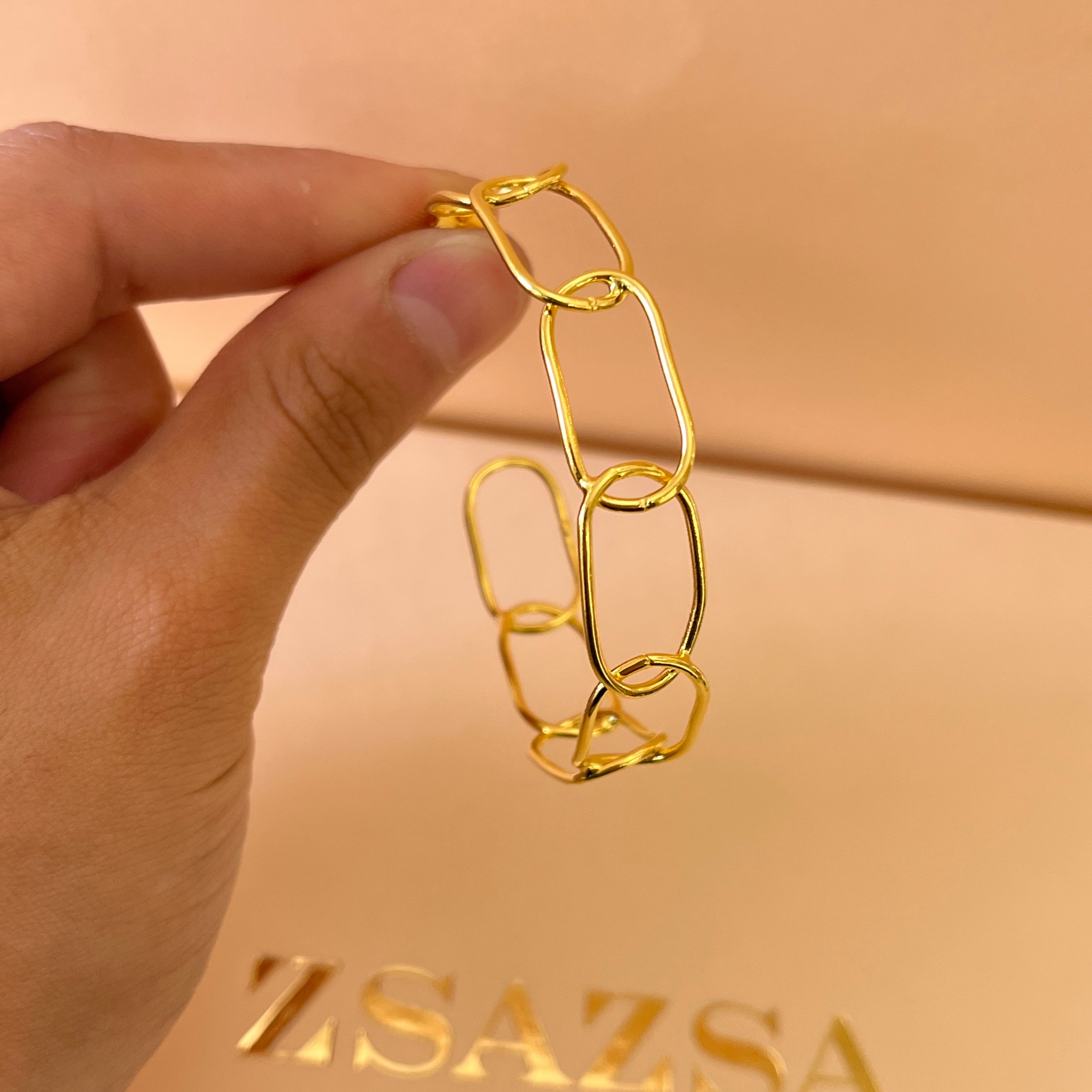 Gold handmade hoops