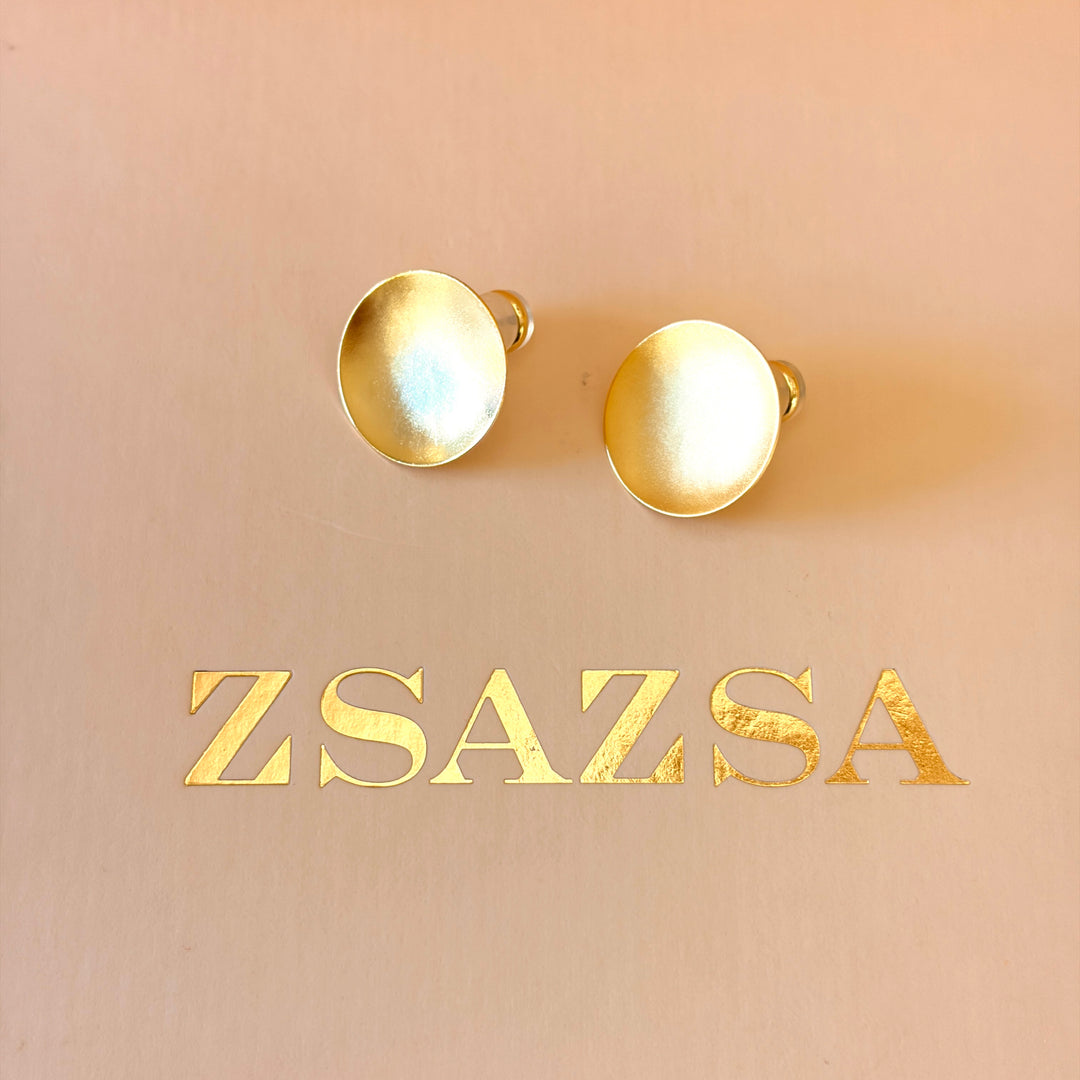 Handmade Full Circles Gold Set | Gold Plated | ZsaZsa