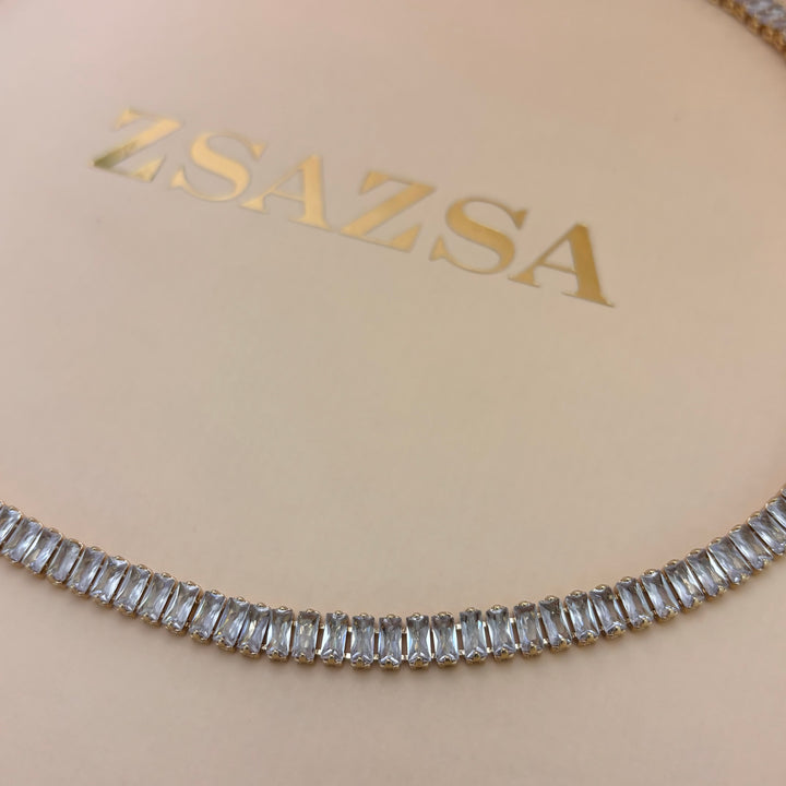 Baguette necklace