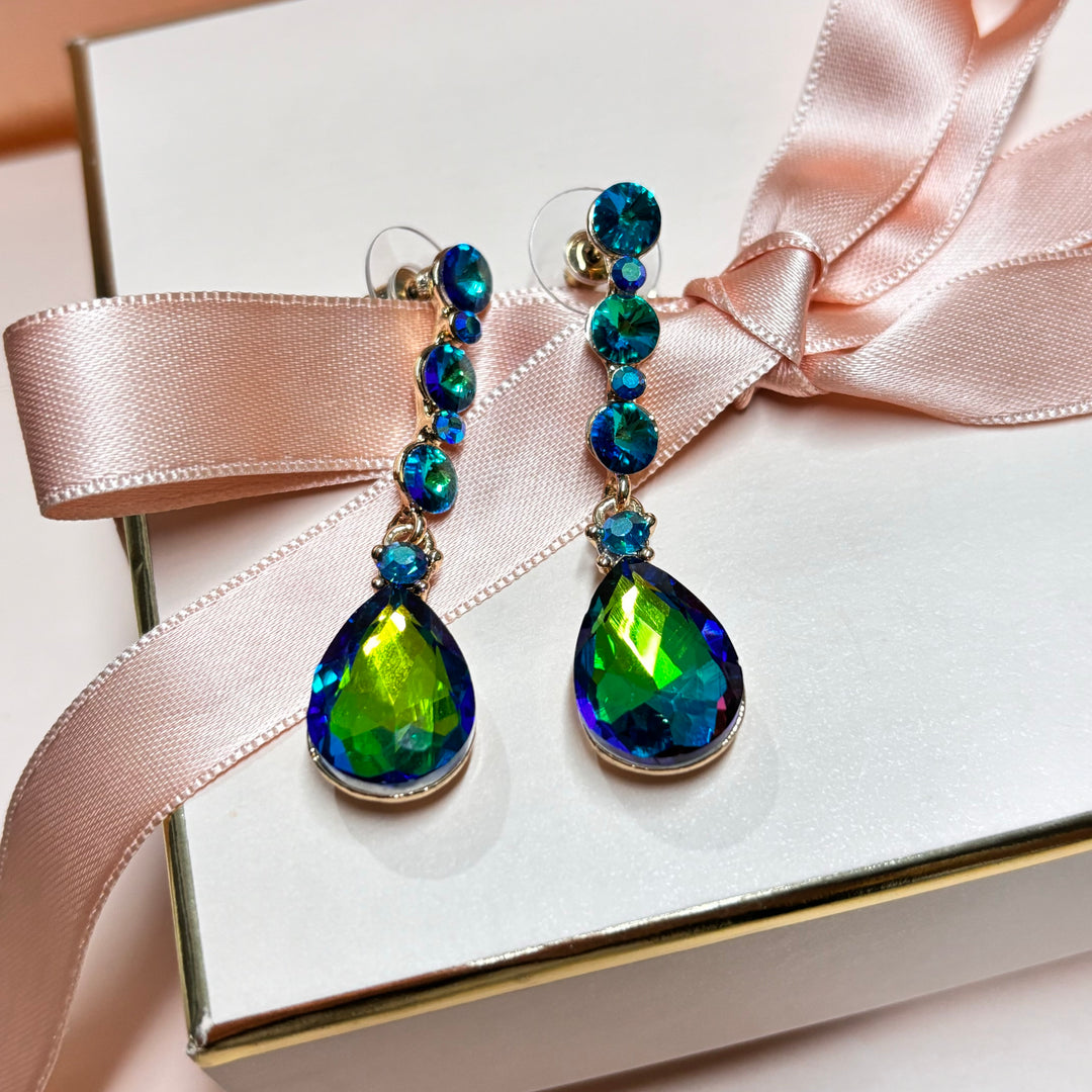 Watermelon teardrop earrings