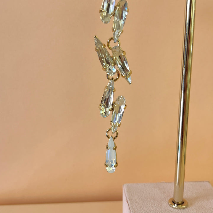 Swarovski crystals marquise gold plated earrings