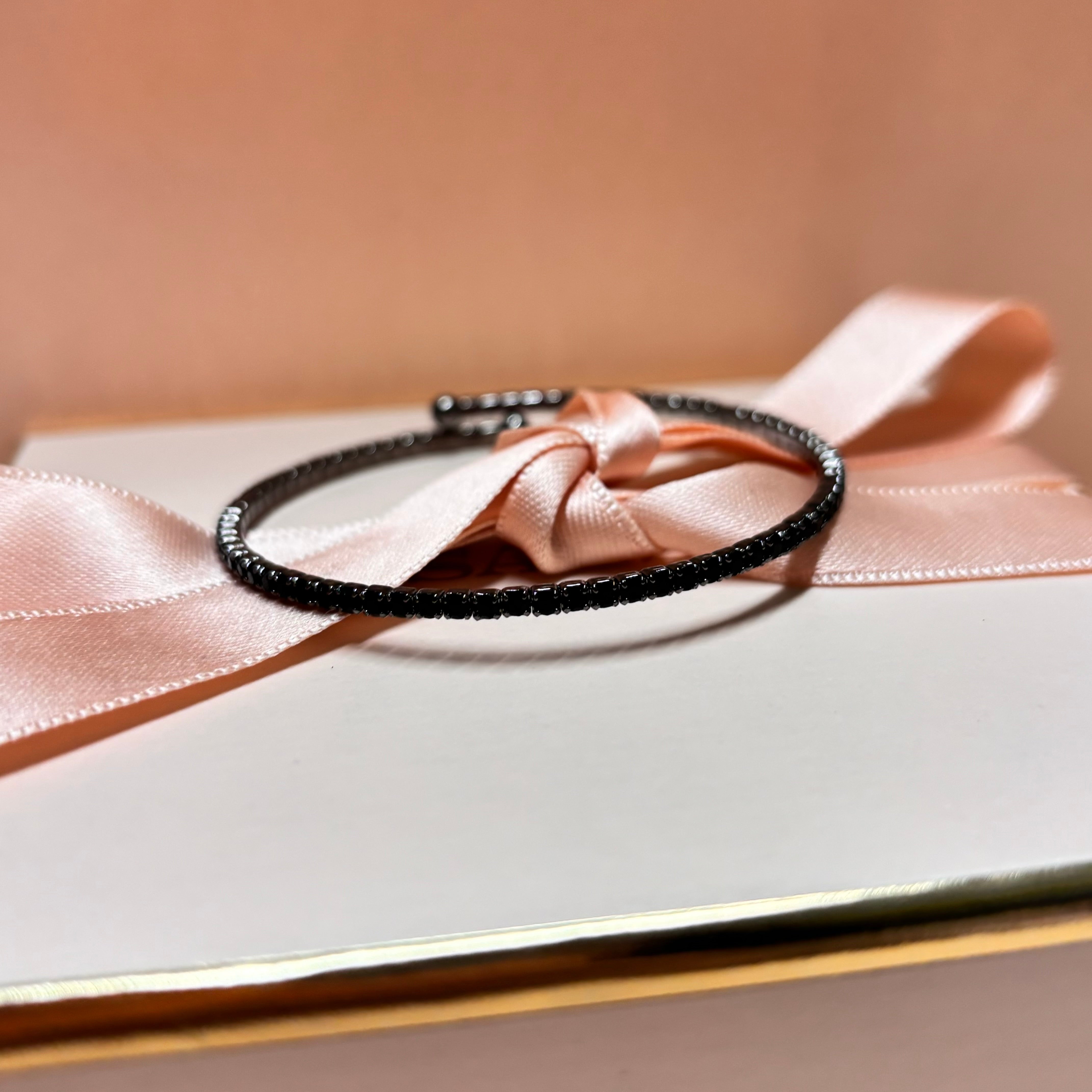 Dainty black bangle