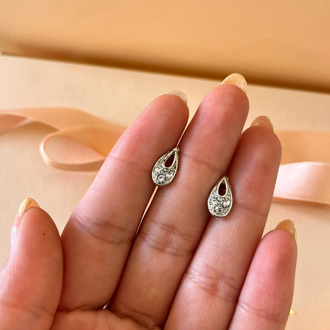 Swarovski crystals white gold plated earrings and bracelet